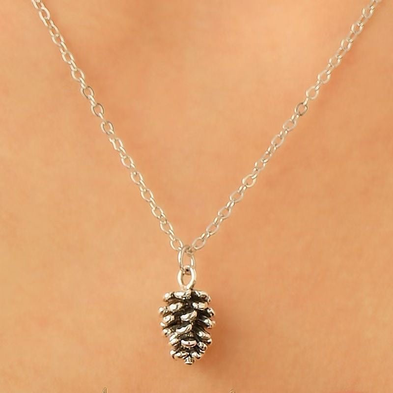 Autumn’s First Frost Grove Cones Earrings & Necklace Set