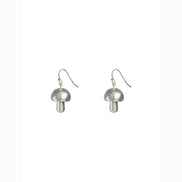 Cute Sliver Colour Mushroom Earrings