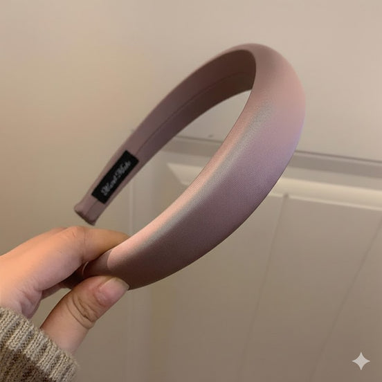 Maillard Satin Wide Headband