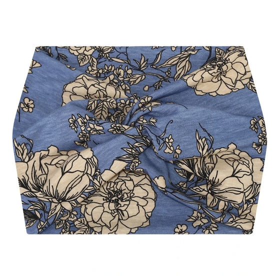 Flower Soft Stretchy Wide Headband