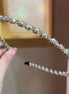 Crystal & Beads Row Headband