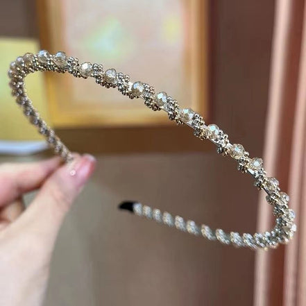 Crystal & Beads Row Headband