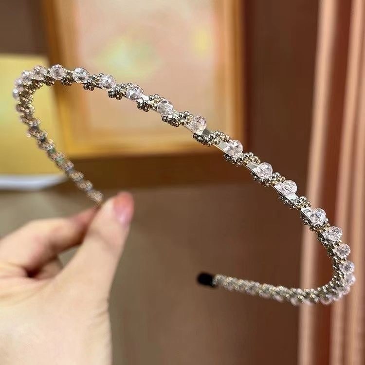 Crystal & Beads Row Headband