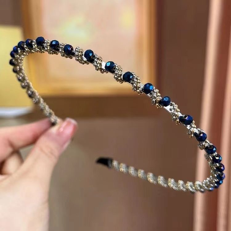 Crystal & Beads Row Headband