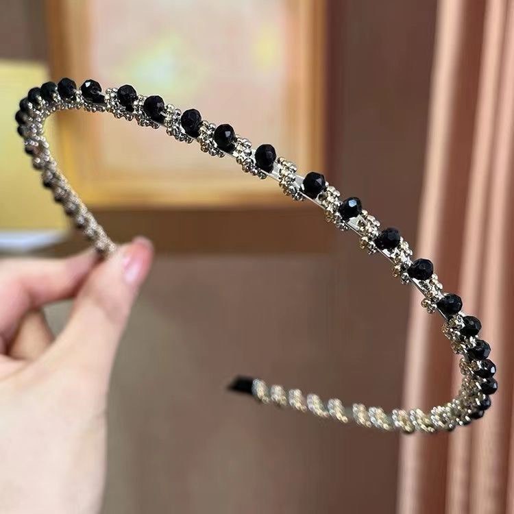 Crystal & Beads Row Headband