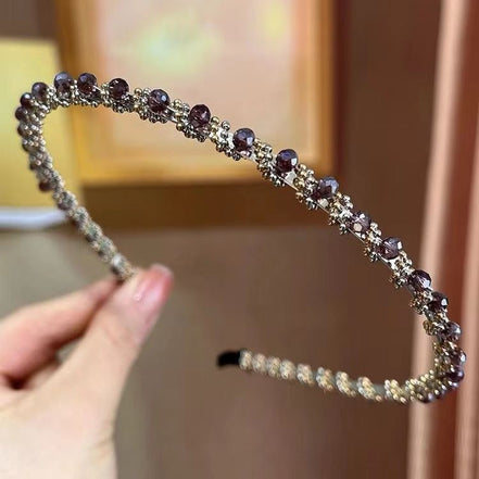 Crystal & Beads Row Headband