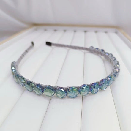 Round Crystal Row Headband