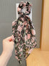 Chiffon Crushed Flower Hair Scrunchy