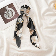 Satin Flower Hair Scrunchy