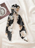Satin Flower Hair Scrunchy