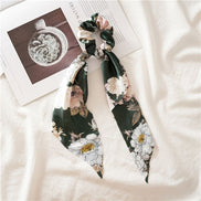 Satin Flower Hair Scrunchy