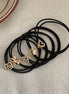 Boho Hair Tie Bracelet Set