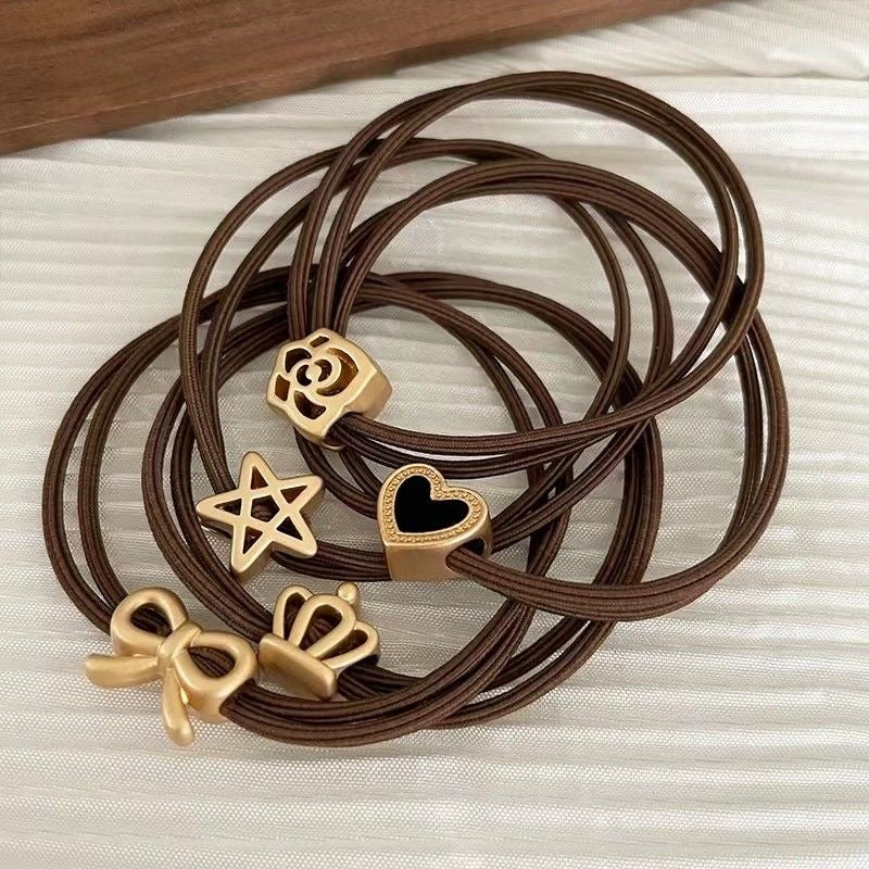 Boho Hair Tie Bracelet Set