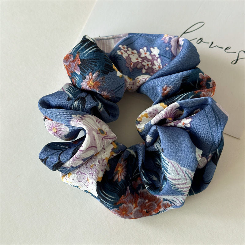 Mori Satin Flower Hair Scrunchy