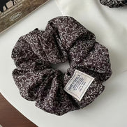 Vintage Crushed Flower Hair Scrunchy