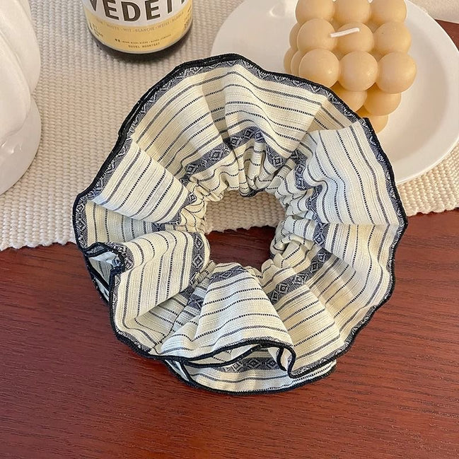 Double Layers French Hair Scrunchy