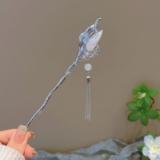 Mermaid Moonstone Hair Stick