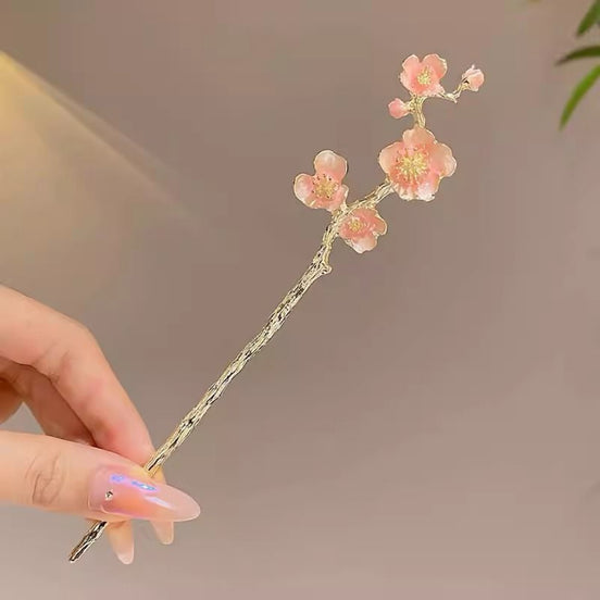 Peach blossom Hair Stick