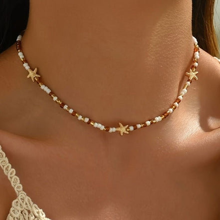 Ocean SeaStar & Beads Necklace