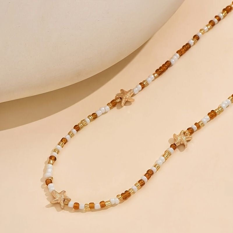 Ocean SeaStar & Beads Necklace