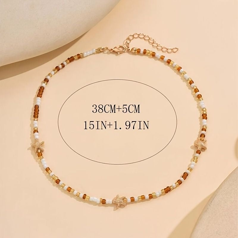 Ocean SeaStar & Beads Necklace