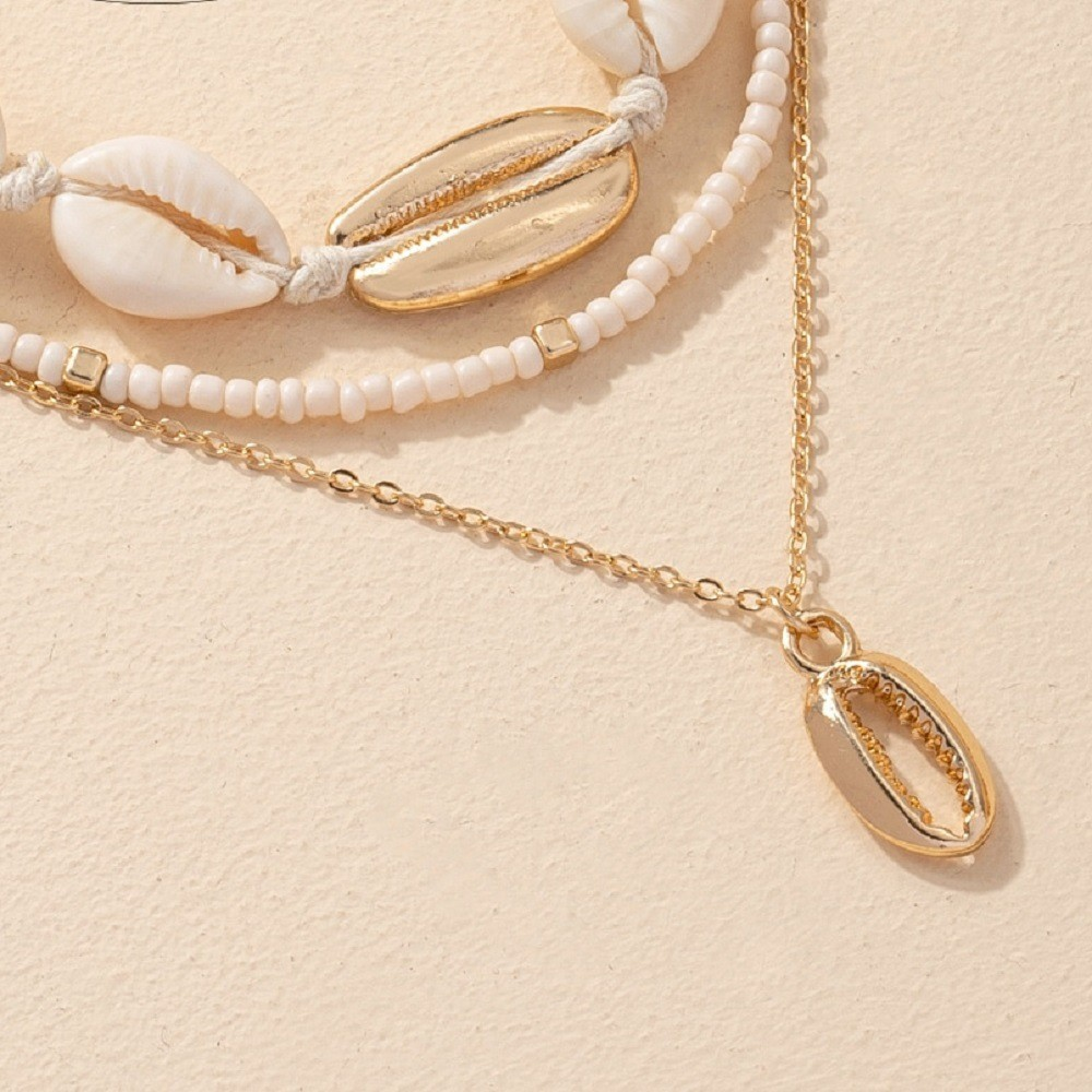Ocean Series Shell & Beads Necklace Set