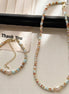 Sea Glass & Sand Beads Necklace & Bracelet Set