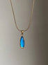 Blue Stone Pendant Necklacce