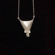 Metal Wildflower Pocket Pendant Necklace