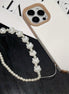 White Shell & Pearl Phone Strap