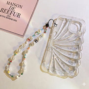 Colourful Beads & Pearl Phone Strap
