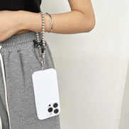 Sliver Beads Double Bow Phone Strap