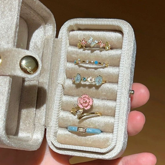 Fairy Enamel Ring Set