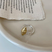 Cute Fork in the Road Croissant Open Ring