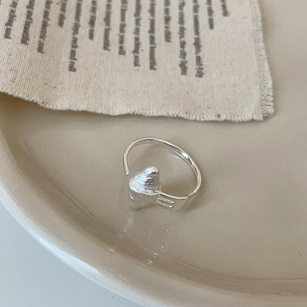 Cute Fork in the Road Croissant Open Ring