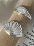 Ocean Series Shell & Coral Ring Set