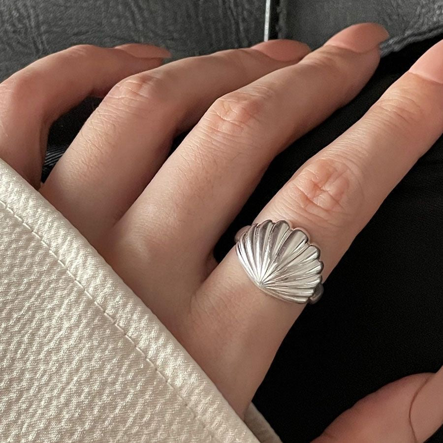 Ocean Series Shell & Coral Ring Set