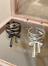 Metal Ribbon Bow Open Ring
