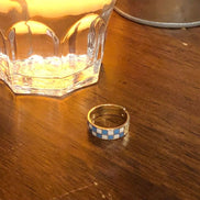 Checkerboard Open Ring
