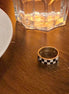 Checkerboard Open Ring