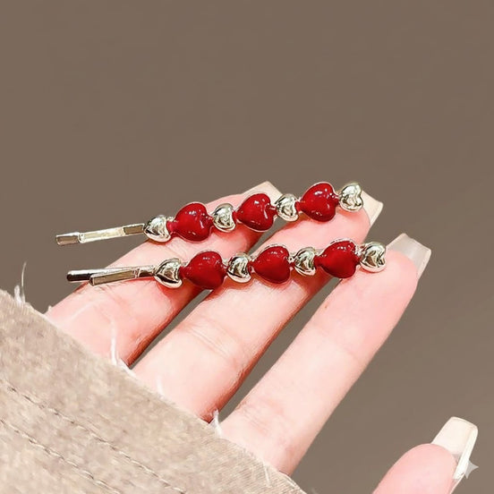 Heart Row U-shpe Hair Clip